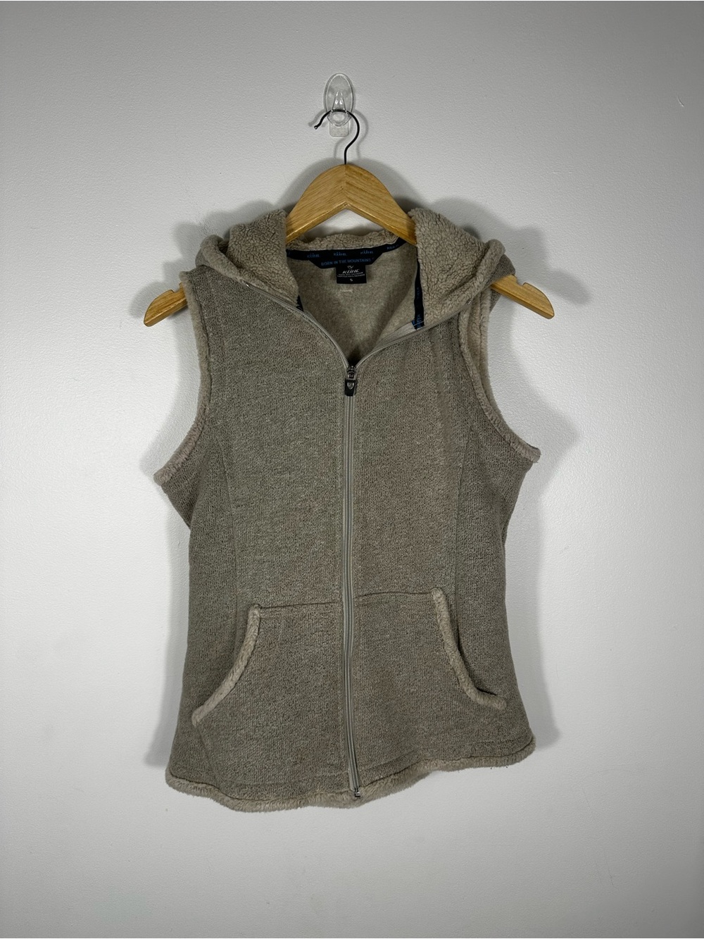 Kuhl Alfpaca Hooded Zip-Up Fleece Vest Women’s Sz S - Picture 2 of 9